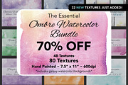 Essential Ombre Watercolor Bundle, a Texture Graphic by M. by mprintly (Thumbnail 1 of 10)