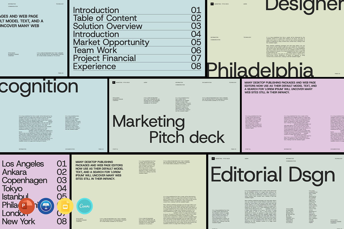 Business Pitch Deck - Bundle 4 in 1