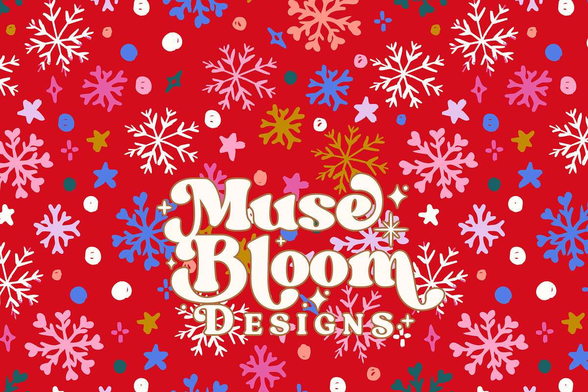 Snowflakes Holidays Seamless Set, a Pattern Graphic by MuseBloomDesigns (Photo 15 of 29)