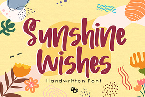 Sunshine Wishes - Handwritten Font