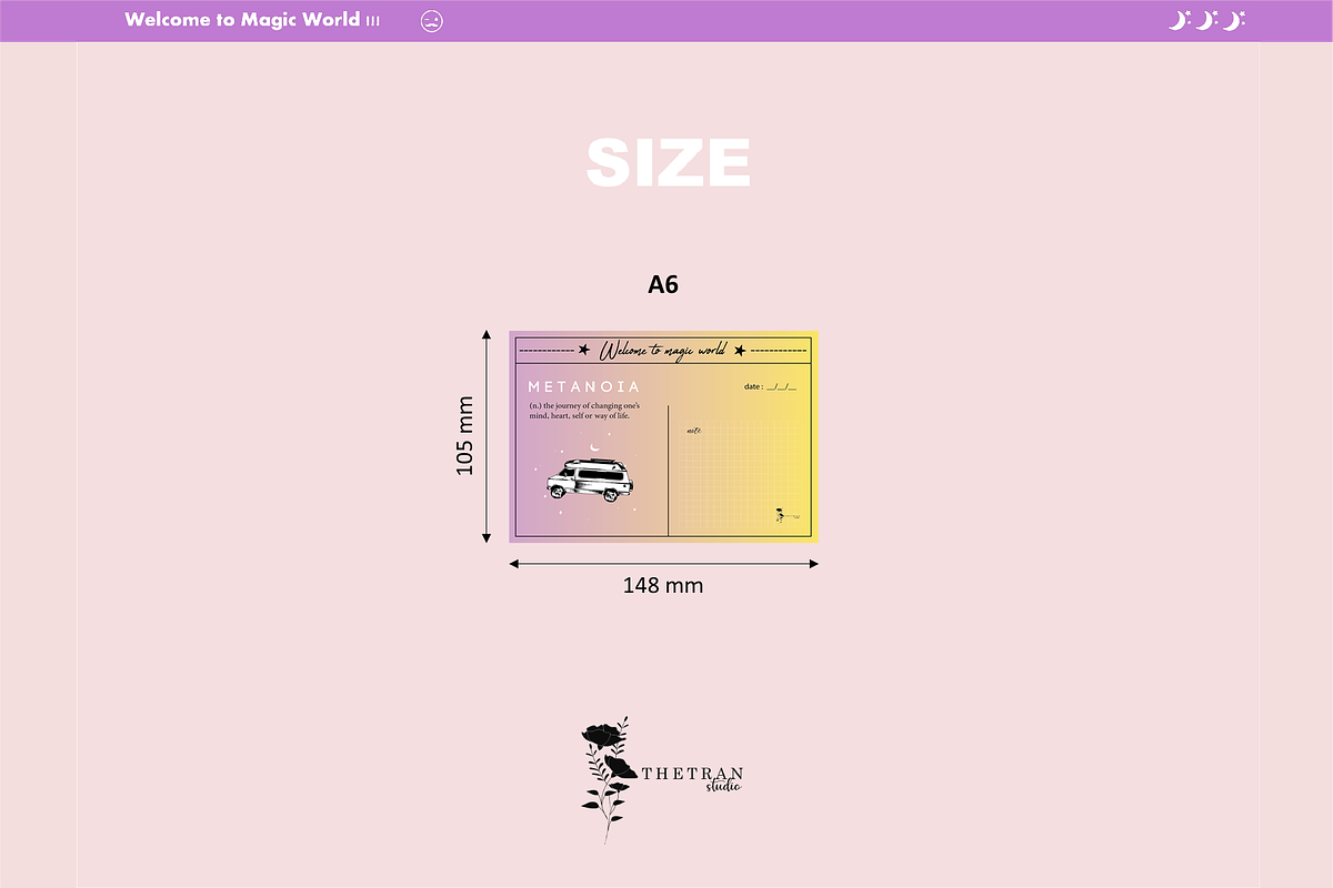 Magic Postcard | Digital Product, a Card Template by The Tran Studio (Photo 2 of 3)