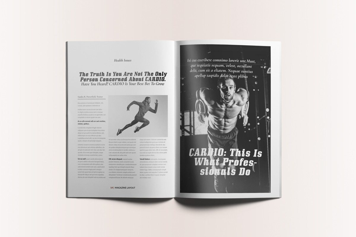 Lifestyle Magazine Layout, a Magazine Template by Swayang (Photo 8 of 22)