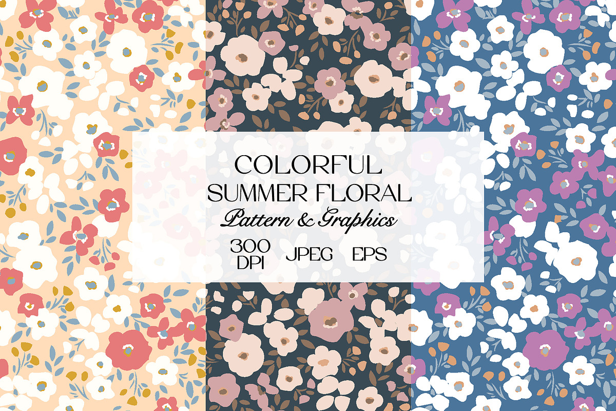Botanical Elegant Floral Pattern, a Pattern Graphic by StudioGlouna (Photo 1 of 13)