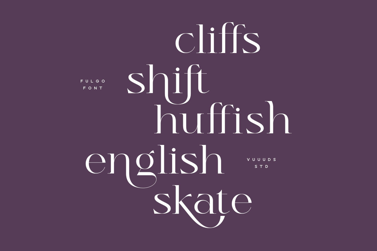 Fulgo Font, a Serif Font by vuuuds (Photo 6 of 16)