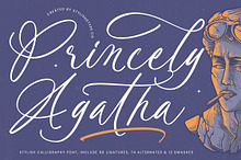 Princely Agatha Stylish Calligraphy