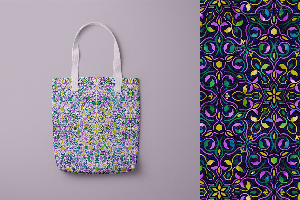 Neo Arabesque: patterns & borders, a Pattern Graphic by Mona Ahmed (Photo 8 of 15)