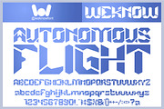 Autonomous Flight font, a Blackletter Font by weknow (Thumbnail 1 of 8)