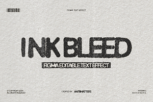 Ink Bleed - Figma Text Effect, a Marketing Template by ANTIIMATTERS