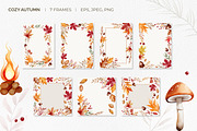 Cozy autumn watercolor clipart, an Illustration by Hanna's ArtLab (Thumbnail 5 of 6)
