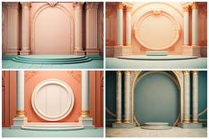 20 Baroque Podium Backgrounds