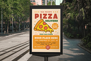 Pizza Delivery Flyer Template, a Flyer Template by JeksonGraphics (Thumbnail 2 of 2)
