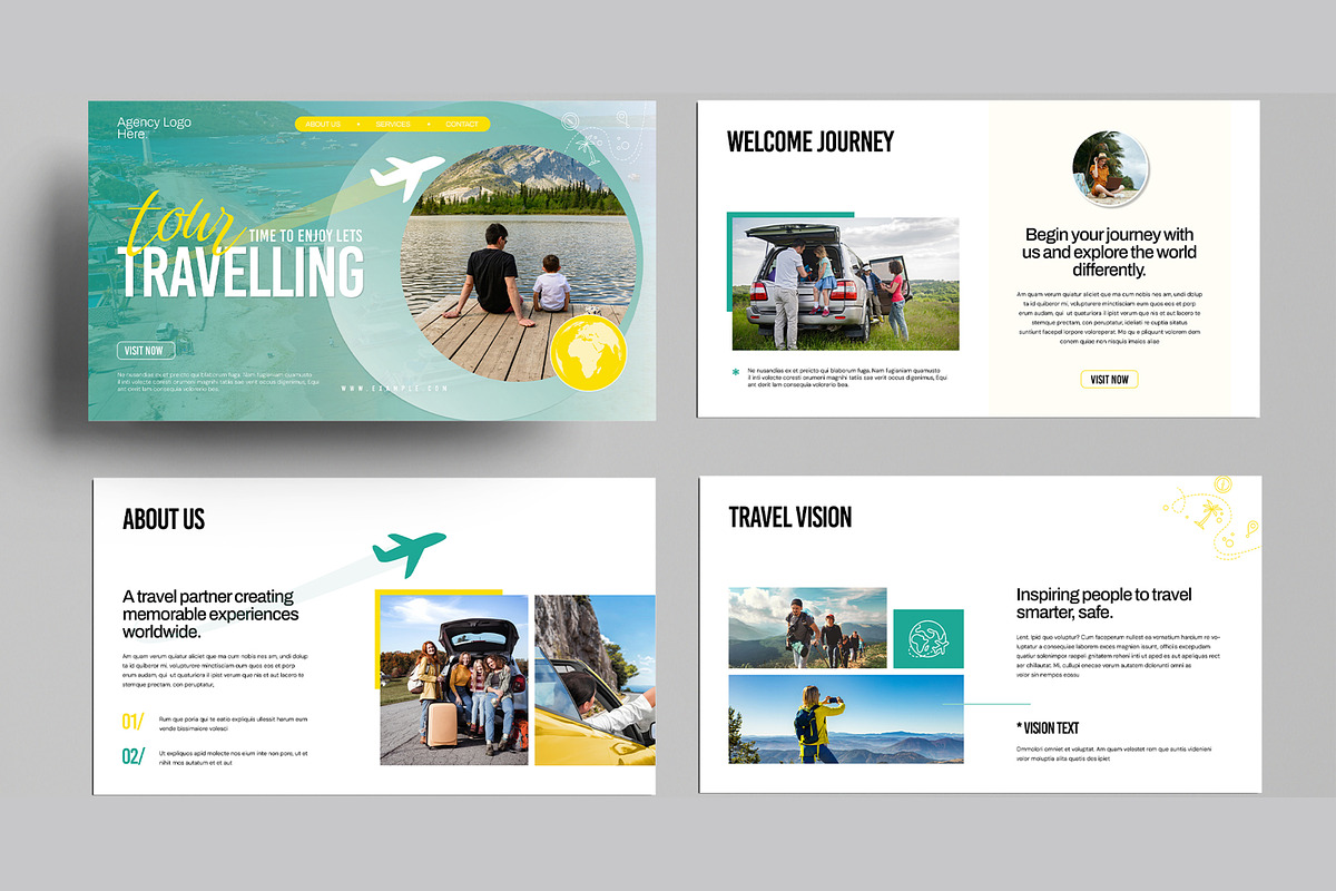 Tour Travelling Presentation Design, a Presentation Template by MightyDesign (Photo 2 of 8)