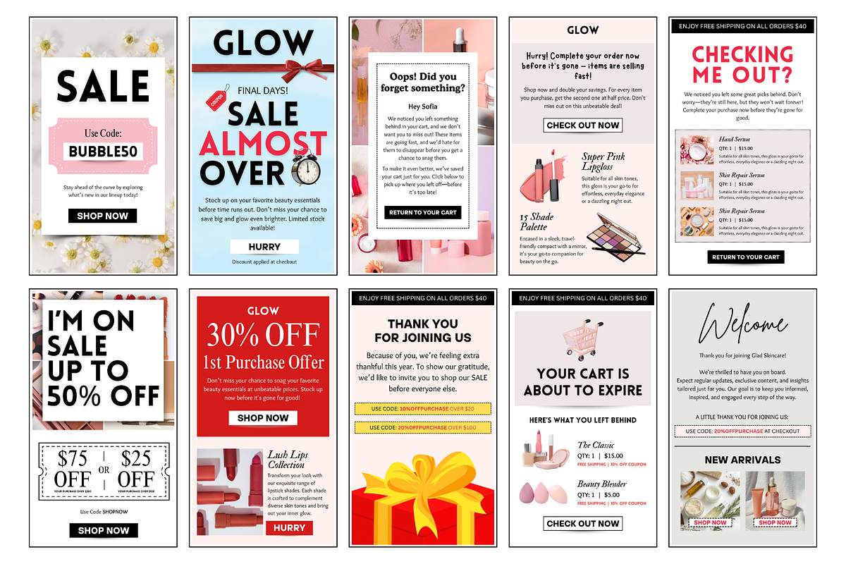Beauty Brand Email Marketing preview 3