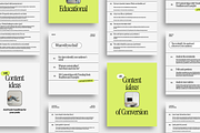 100 Content Ideas for Social Media, a Social Media Template by Mila Estudio (Thumbnail 3 of 4)