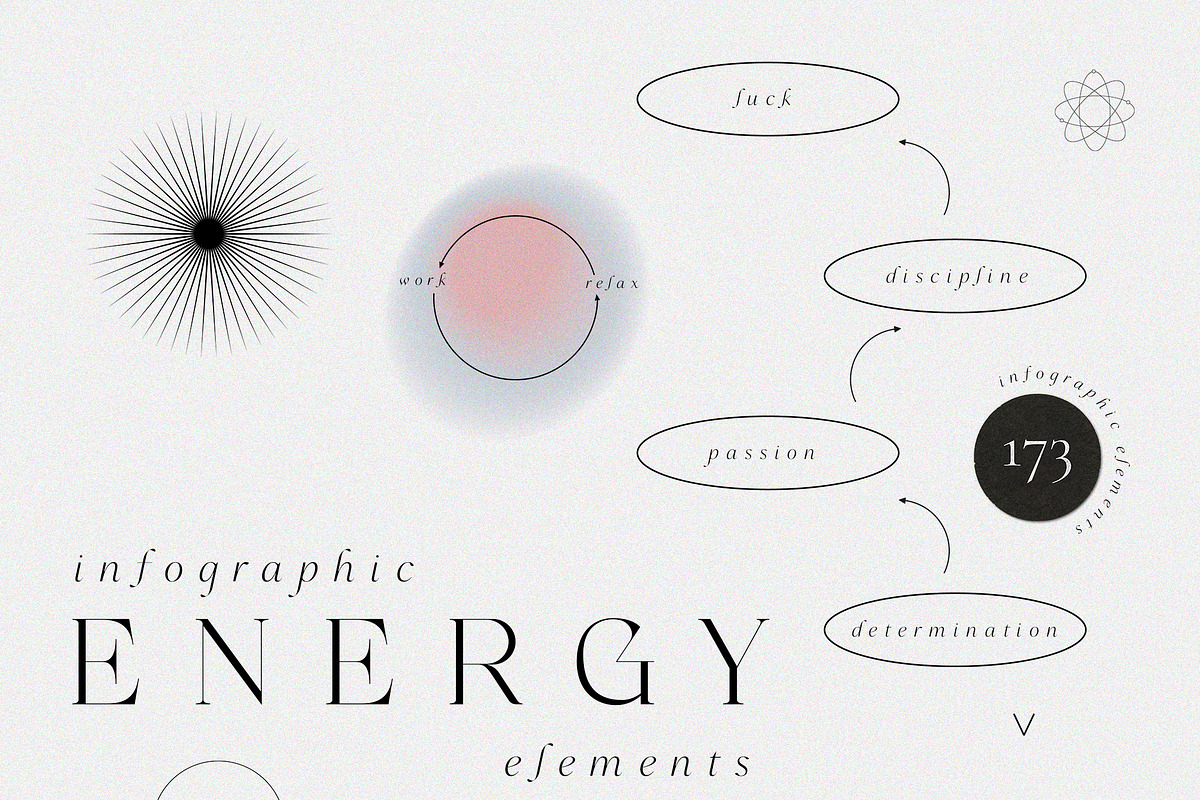 ENERGY gradient & infographic, an Object Graphic by Lana Elanor (Photo 7 of 12)