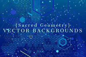{Sacred Geometry} Vector Backgrounds