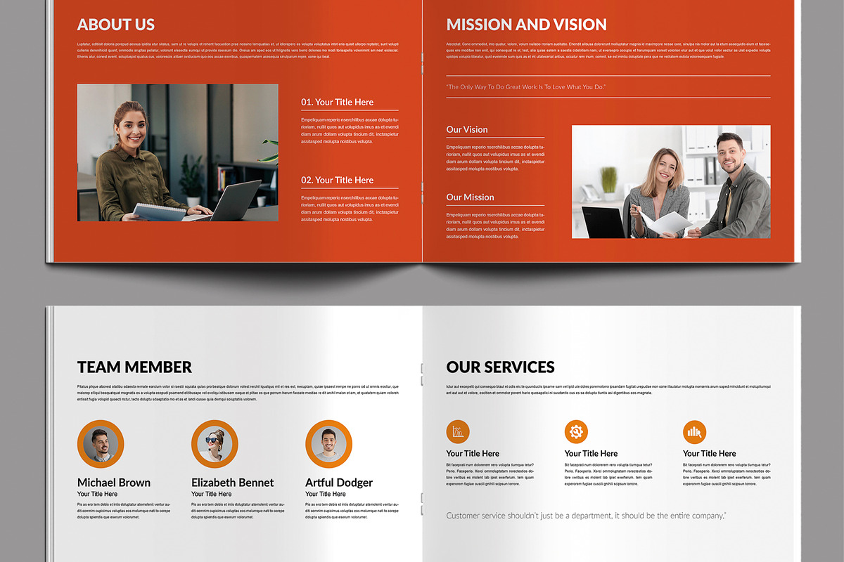 Company Profile Design Layout preview 3