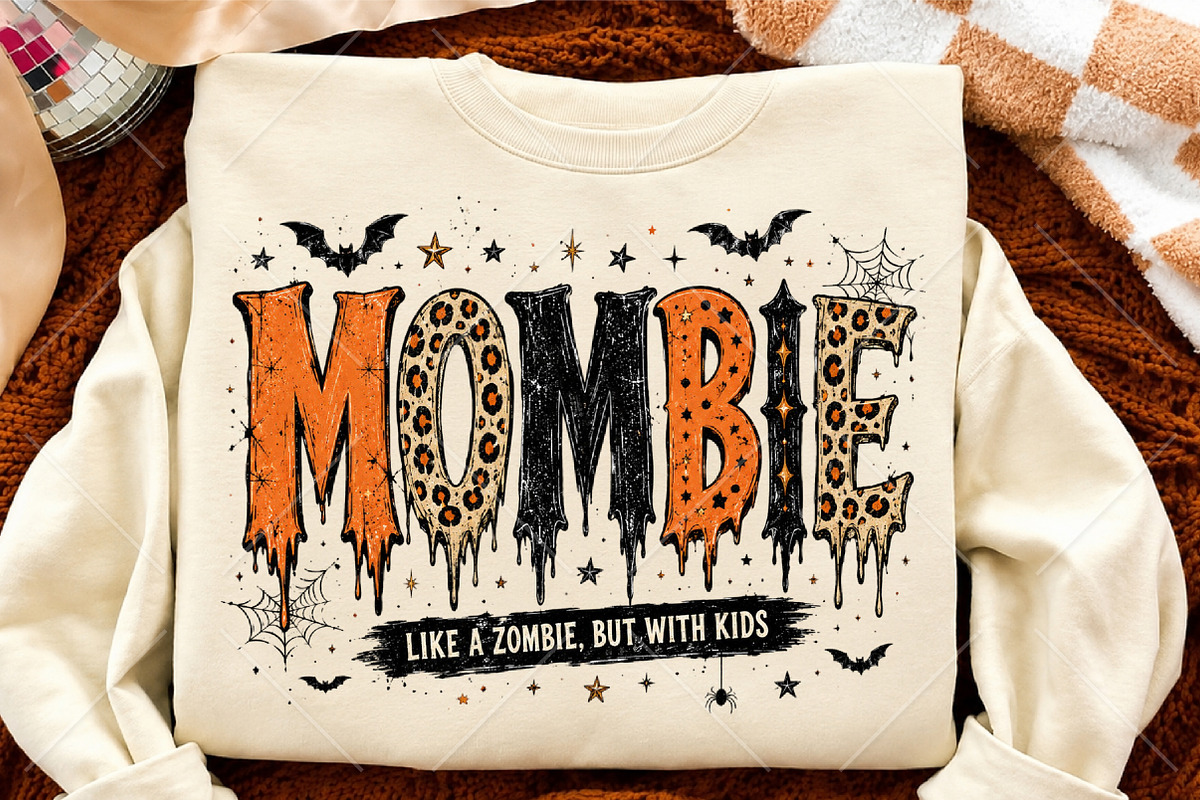 Mombie Funny Halloween Mom Spooky, a Seasonal Illustration by Canvas Craft (Photo 4 of 6)