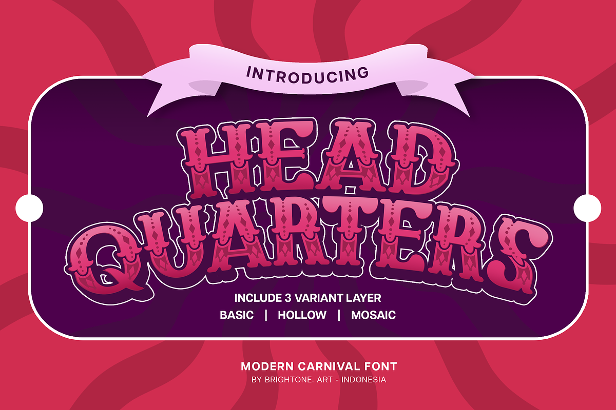 Headquarters - Slab Carnival Font, a Slab Serif Font by Brightone (Photo 1 of 10)