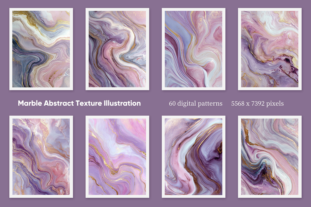 Marble Abstract Texture Illustration, a Decorative Illustration by Housui Patterns (Photo 3 of 9)