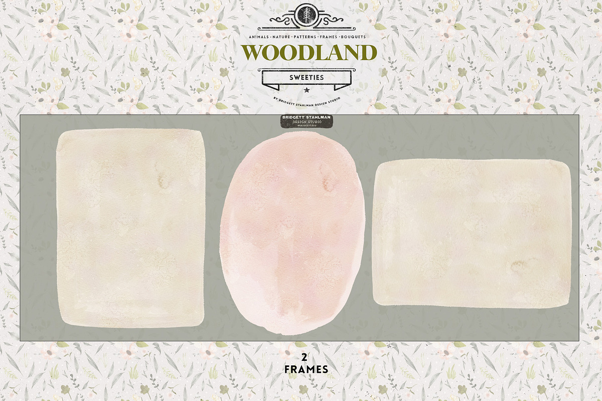 Watercolor Woodland Sweeties, a Background Graphic by Bridgett Stahlman Design (Photo 6 of 8)
