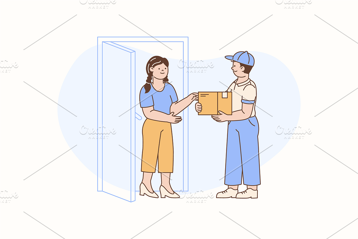 Delivery Package Illustration, an Object Graphic by Jump Studio (Photo 6 of 12)