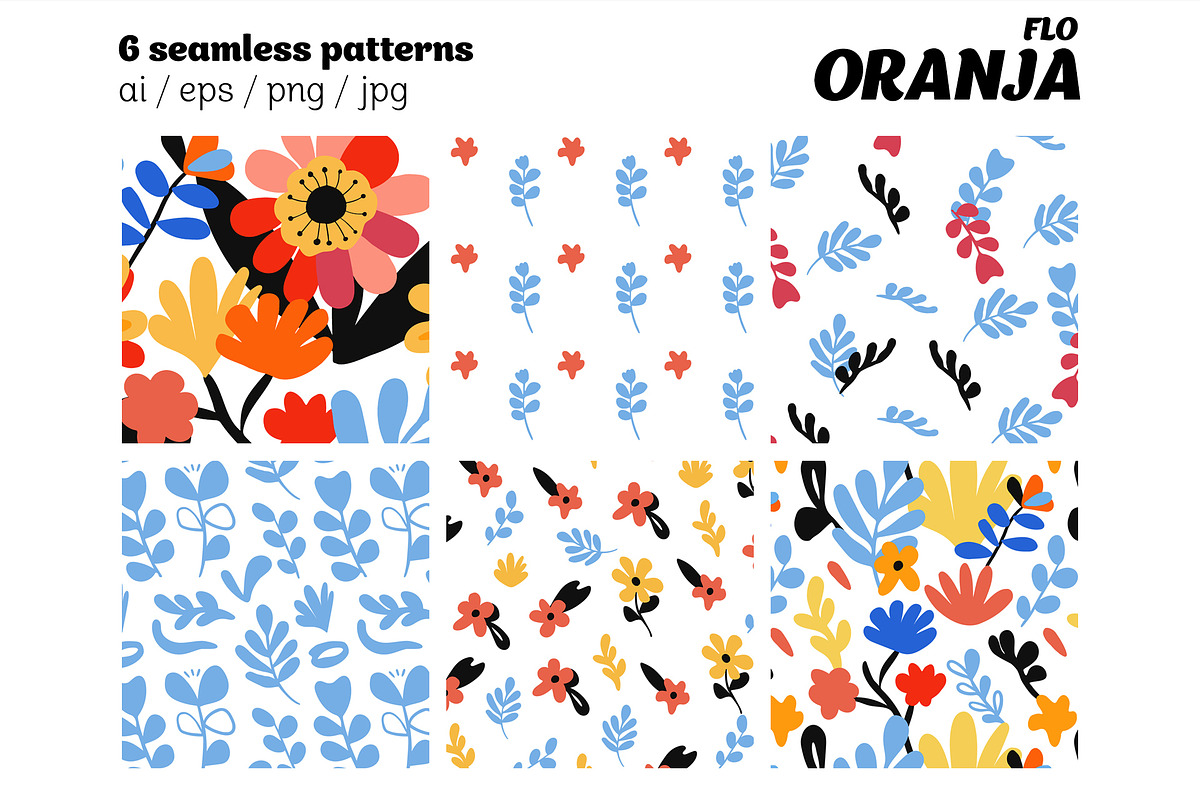 Scandinavian Floral Abstract Pattern, a Pattern Graphic by Asya Melkonyan Patterns (Photo 6 of 20)