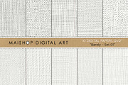Warm White Linen & Cotton Textures, a Texture Graphic by Maishop (Thumbnail 1 of 4)