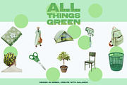 ALL THINGS GREEN: 250 PNG Elements, an Object Graphic by Megan Aili Designs (Thumbnail 9 of 17)