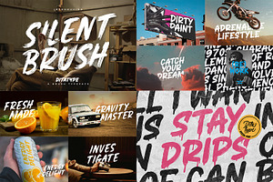 Modern Brush Font Bundle