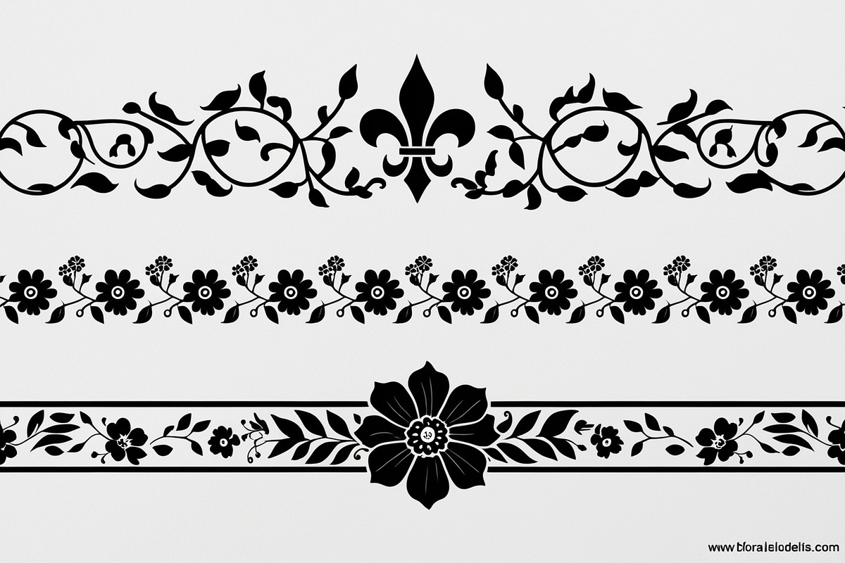 Beautiful floral decoration elements, an Illustration by Amazin_art (Photo 6 of 17)