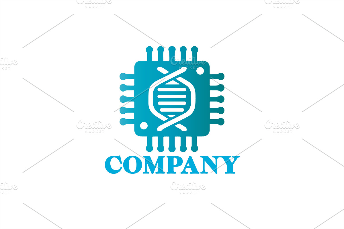 Chip DNA Logo, a Branding & Logo Template by Vectorium Studio (Photo 1 of 3)
