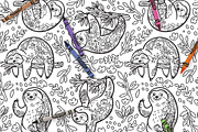 41 Seamless Coloring Patterns, a Pattern Graphic by PenguinHouse (Thumbnail 7 of 12)