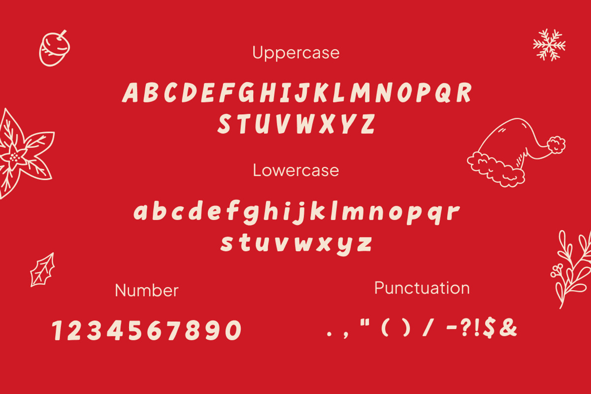 Merry Candy Christmas Font, a Handwritten Font by Vadovastd (Photo 2 of 7)