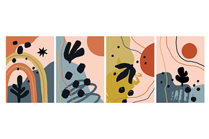 Abstract shapes card. Doodle spots, an Illustration by Vectorbuum