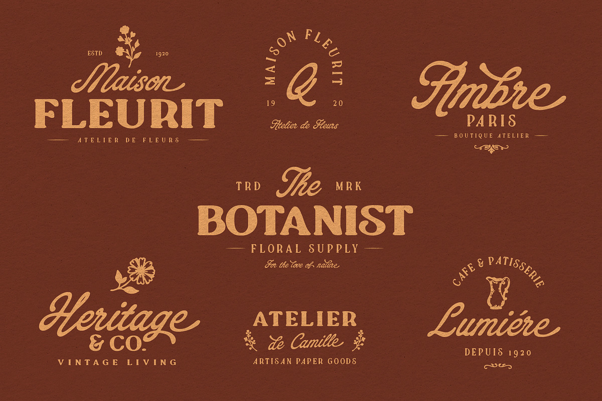 Qittchen - Handcrafted Vintage Font, a Handwritten Font by Nollev (Photo 2 of 9)