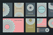 20 Mandala Vintage Template Card., a Card Template by Noree (Thumbnail 17 of 20)
