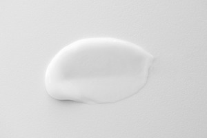 Cream lotion moisturiser smear