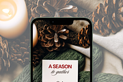 Cozy 5x7 Christmas Invitation Mockup, an Advertising Mockup by Serenefeeling (Thumbnail 6 of 7)