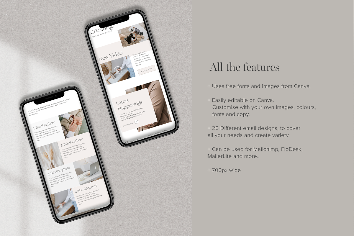 Canva Email Newsletter Templates, an Email Template by Tabitha Emma (Photo 9 of 10)