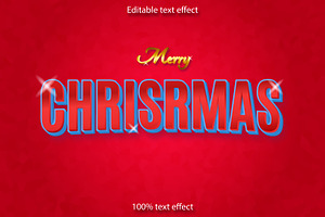 Merry Christmas Editable Text Effect