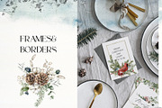 Watercolor Christmas spirit clipart, a Decorative Illustration by Yuliya Derbisheva (Thumbnail 6 of 14)