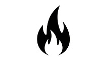 Bold black fire flame icon vector, an Illustration by Amazin_art (Thumbnail 11 of 29)