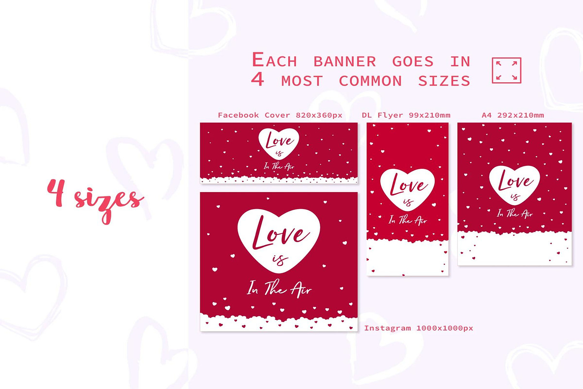 Valentines Day Banner creator, a Work Illustration by Creative Perspective (Photo 4 of 6)