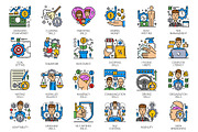 Life skills color line icons, a Technology Illustration by Vector Tradition (Thumbnail 2 of 3)