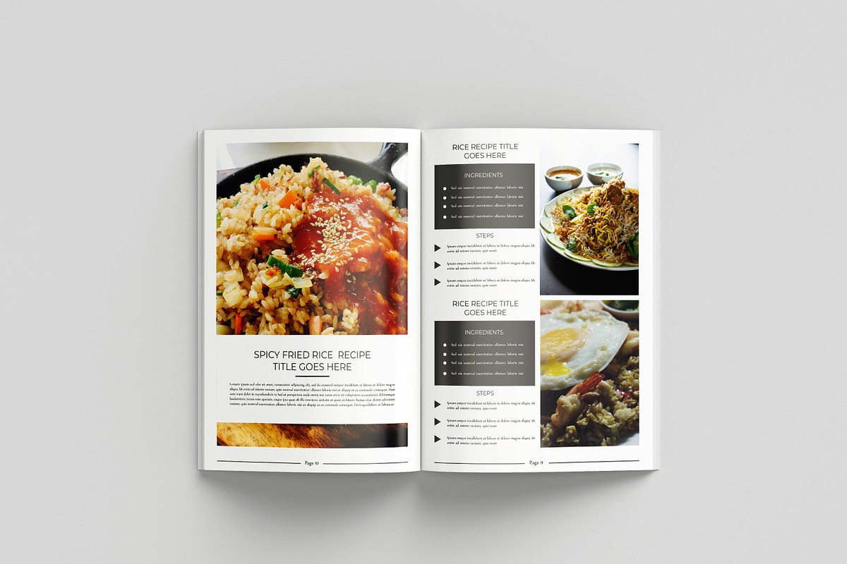 Cookbook / Recipe Book, a Brochure Template by retrographix (Photo 9 of 12)