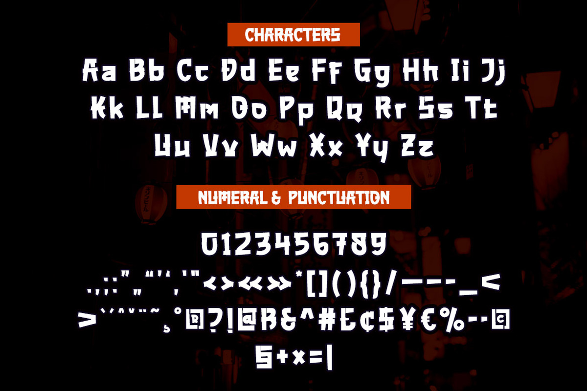 AKUMARU - Japanese style font, a Font by twinstd (Photo 8 of 10)