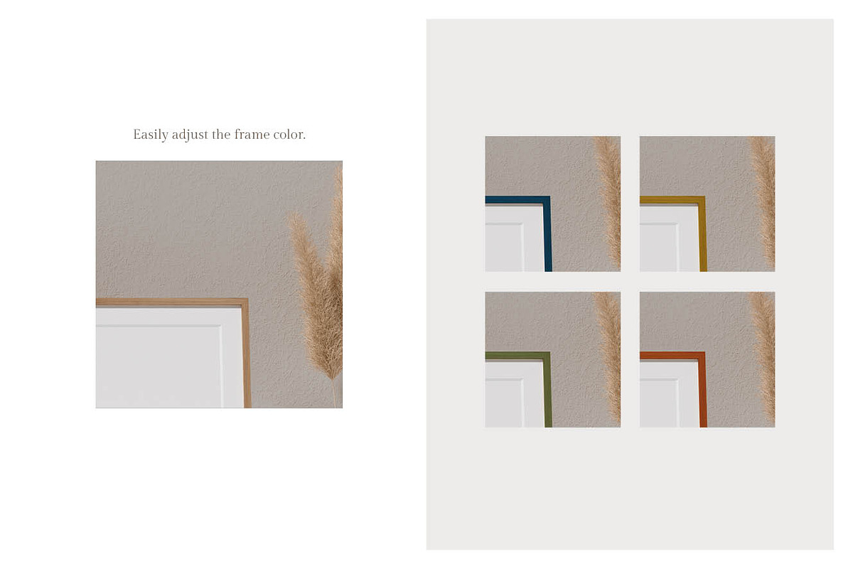 Ara Artwork Frame Mock-up Kit, a Print Template by LINII (Photo 5 of 9)