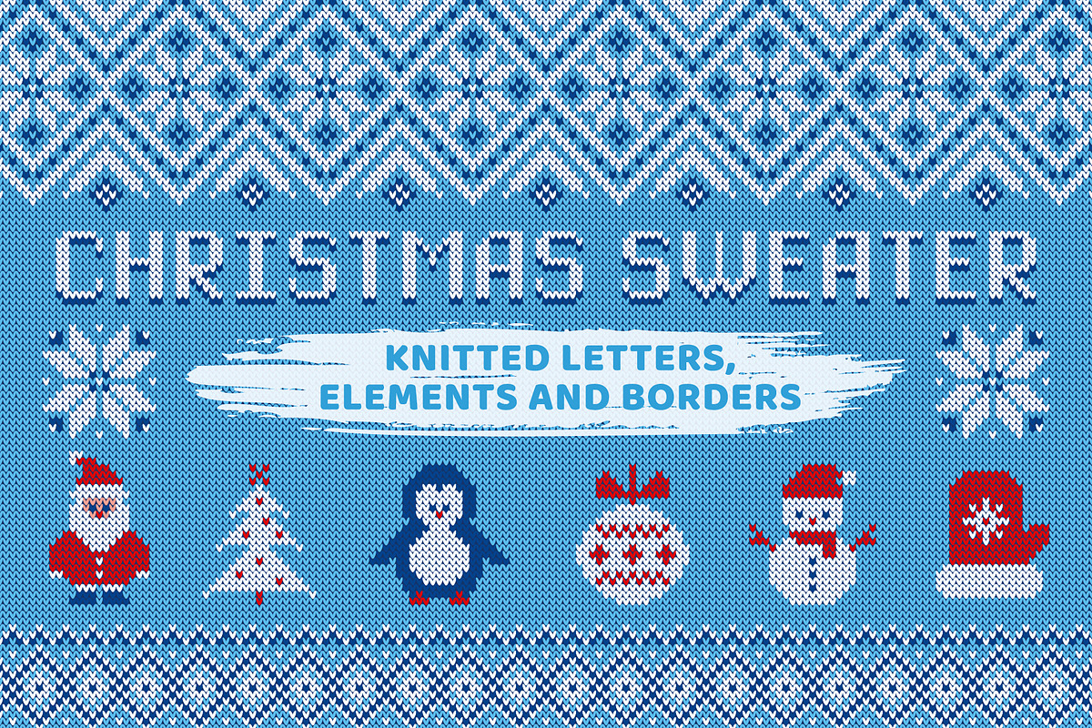 Christmas Sweater-Knitted Collection, an Object Graphic by JuliaMalinovskaya (Photo 1 of 6)