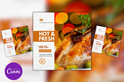Hot & Fresh Chicken Fry Promo Design, a Social Media Template by Mishek Munene (Thumbnail 2 of 4)